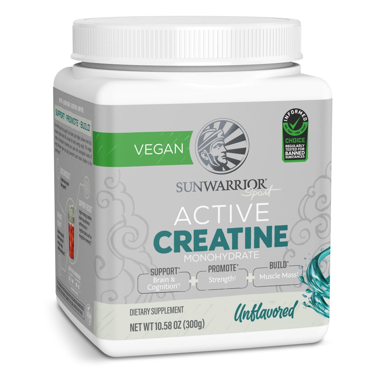 Sunwarrior, Active Creatine, 10.58 Ounce - Maple Wellness Supplements