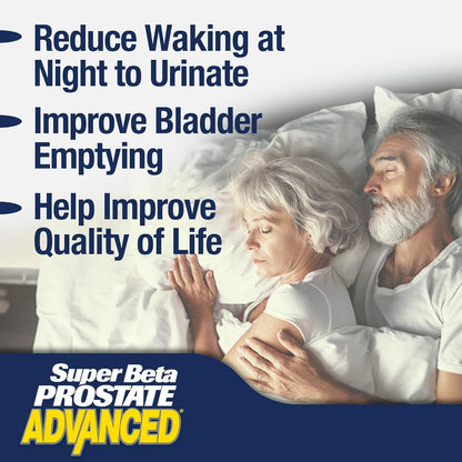 SUPER BETA PROSTATE Advanced – Promote Sleep, Support Bladder Emptying. Prostate Support Supplement for Men's Health with Beta Sitosterol - Maple Wellness Supplements