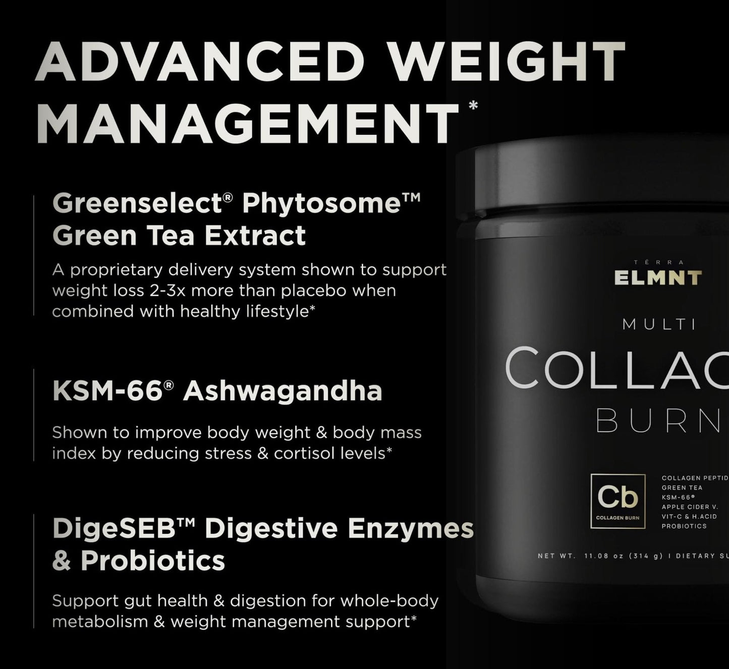 Super Collagen Powder for Women Weight Loss + Beauty w. Probiotics, Hyaluronic Acid, ACV, KSM-66, Biotin - Premium Multi Collagen Peptides Protein Supplement - Maple Wellness Supplements