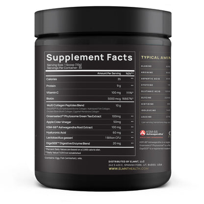 Super Collagen Powder for Women Weight Loss + Beauty w. Probiotics, Hyaluronic Acid, ACV, KSM-66, Biotin - Premium Multi Collagen Peptides Protein Supplement - Maple Wellness Supplements