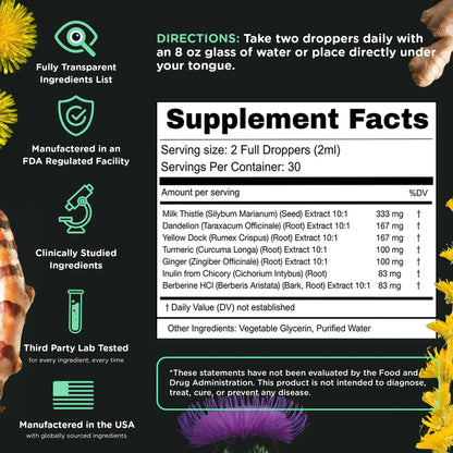 SuperBonsai Super Liver Support with Milk Thistle - All Natural Liver Cleanse Detox & Repair Aid - Doctor-Formulated Liver Supplement - Maple Wellness Supplements