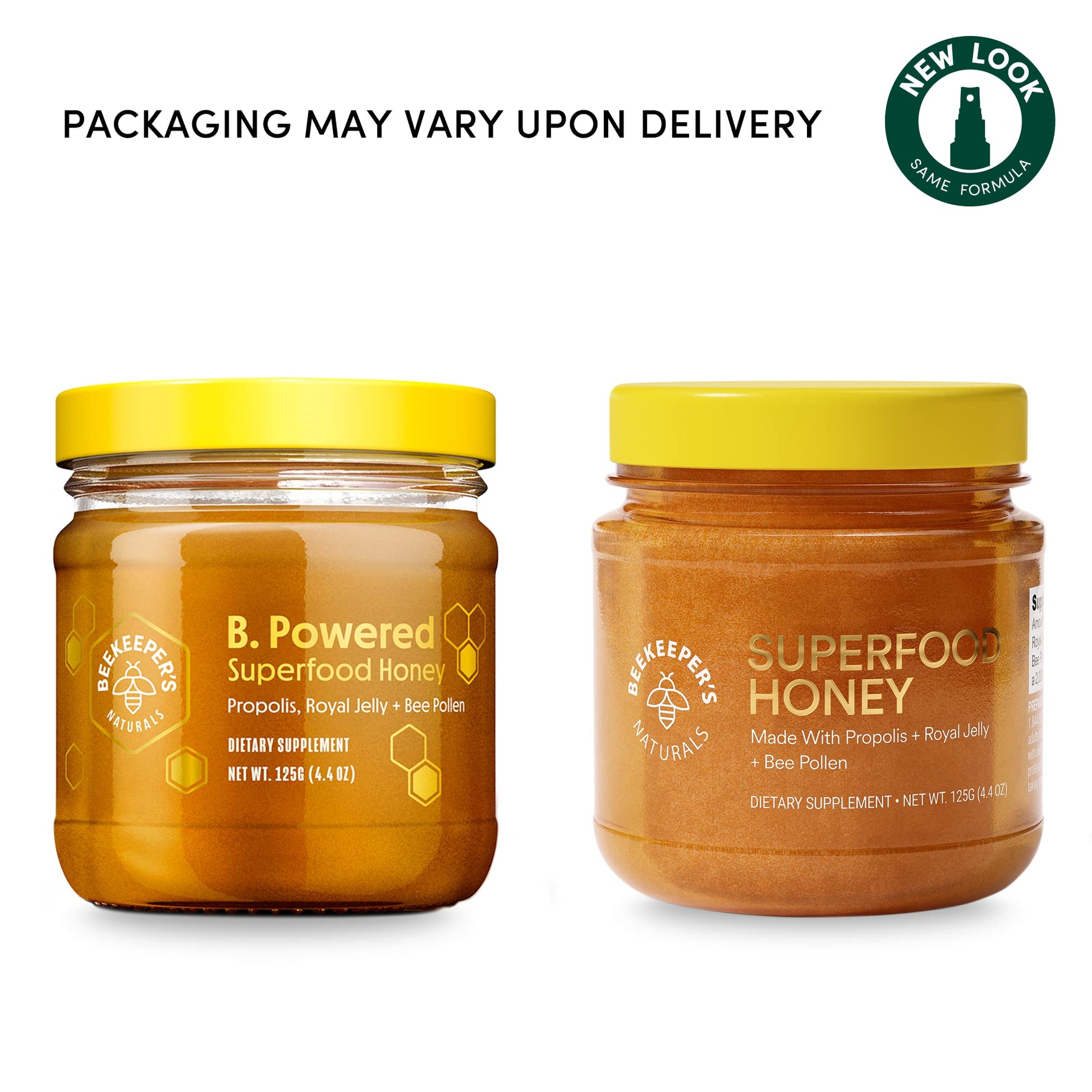 Superfood Honey by Beekeeper's Naturals - Bee Pollen, Royal Jelly, Propolis, Honey - Natural Energy, Immune Support - Maple Wellness Supplements