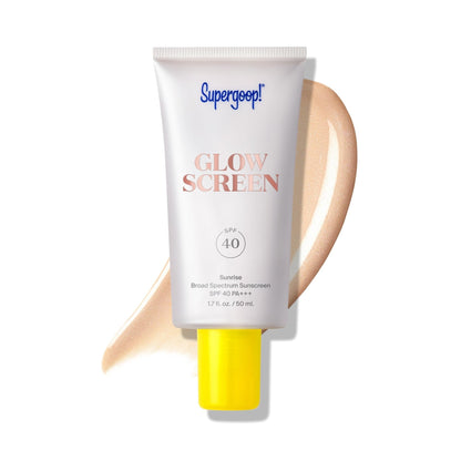 Supergoop! Glowscreen SPF 40, Sunrise (Champagne Glow) - 1.7 fl oz - Glowy Primer + Broad Spectrum Tinted Sunscreen - Maple Wellness Supplements