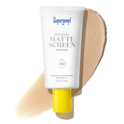 Supergoop! Mineral Mattescreen (SPF 40) - 45 mL - Mineral, Oil-Free Broad Spectrum Sunscreen - Smooths Skin’s Appearance - Maple Wellness Supplements