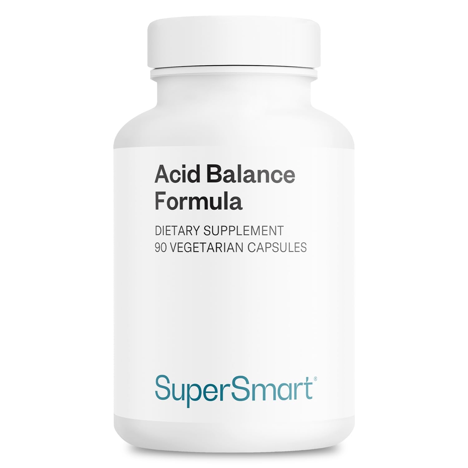 Supersmart Acid Balance Formula (Advanced Complex) - with Zinc L-Carnosine, Slippery Elm Extract, Licorice Root | Non-GMO & Gluten Free - 90 Vegetarian Capsules - Maple Wellness Supplements