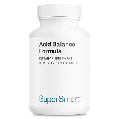 Supersmart Acid Balance Formula (Advanced Complex) - with Zinc L-Carnosine, Slippery Elm Extract, Licorice Root | Non-GMO & Gluten Free - 90 Vegetarian Capsules - Maple Wellness Supplements