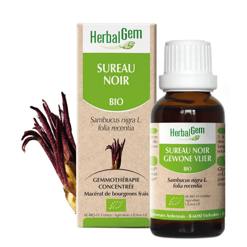 Sureau noir BIO Macérat mère bourgeons Flacon 30 ml HERBALGEM - Maple Wellness Supplements