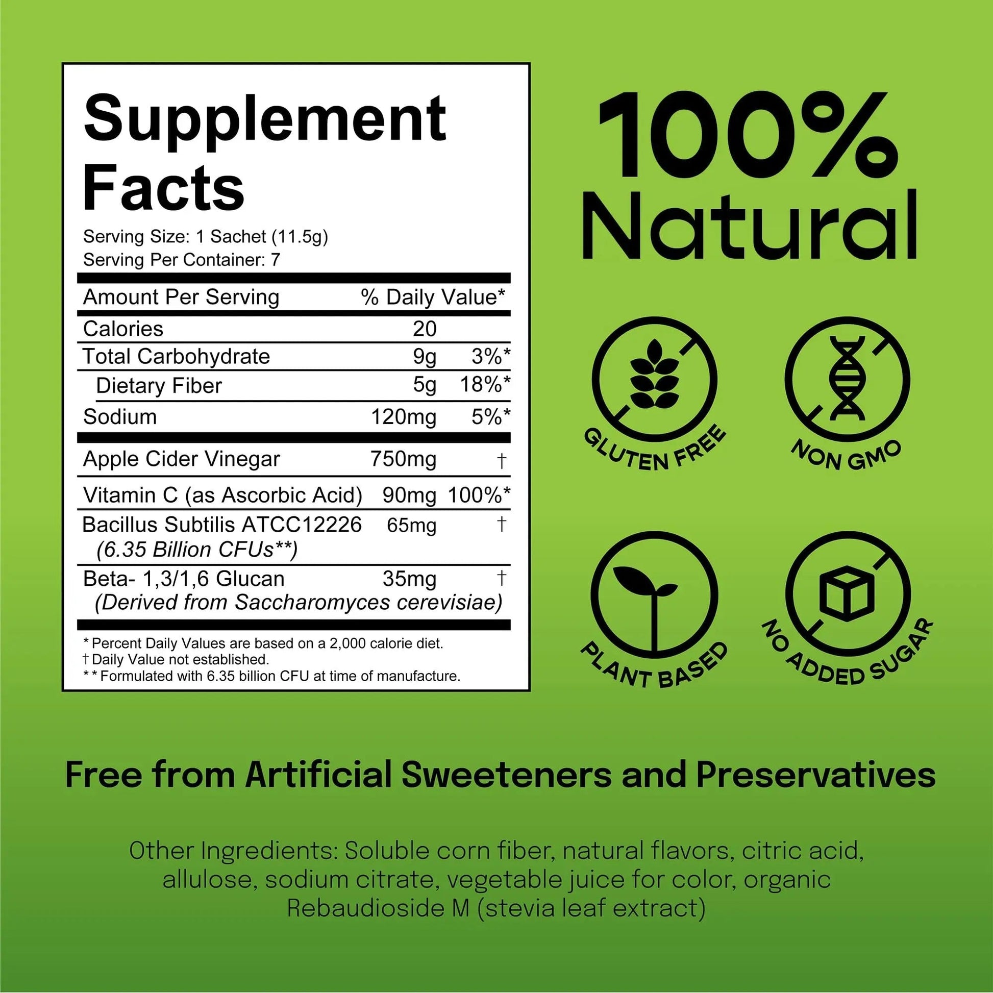SUU Tribiotics - Prebiotic & Probiotic Drink Mix Packets for Gut Health & Digestive Health | Daily Probiotic, Cutting Mix & Immunity Supplement with Energy Support | Tangerine Orange (7-Pack) - Maple Wellness Supplements
