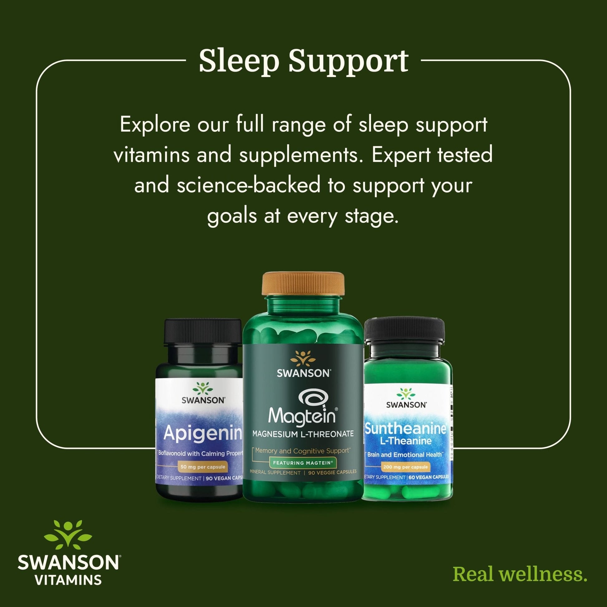 Swanson Apigenin – Sleep and Relaxation Supplement – Natural Support – 90 Caps, 50 mg (Packaging may Vary) - Maple Wellness Supplements