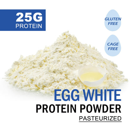 Talcufon Egg White Protein Powder 8 Oz Pasteurized No Additives, High Protein, Gluten-Free Ideal for Baking and Cooking, Unflavored 227G - Maple Wellness Supplements