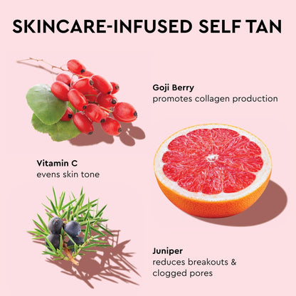 Tanologist Dark Self Tan Drops, Streak-Free Body & Face Tanning Drops, No Fake Tan Smell - Maple Wellness Supplements
