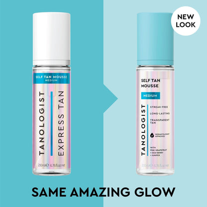 Tanologist Medium Self Tan Mousse, Self-Tanning Mousse, Streak-Free, Natural Glow, No Fake Tan Smell Or Orange Tone, Long Lasting - Maple Wellness Supplements