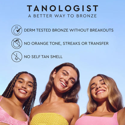 Tanologist Medium Self Tan Mousse, Self-Tanning Mousse, Streak-Free, Natural Glow, No Fake Tan Smell Or Orange Tone, Long Lasting - Maple Wellness Supplements
