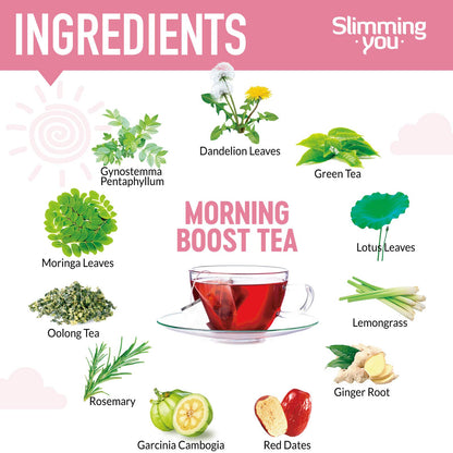 TAOISTEA 14 Day Detox Tea for Weight Loss, Body Cleanse, Metabolism Boost - Morning - Maple Wellness Supplements