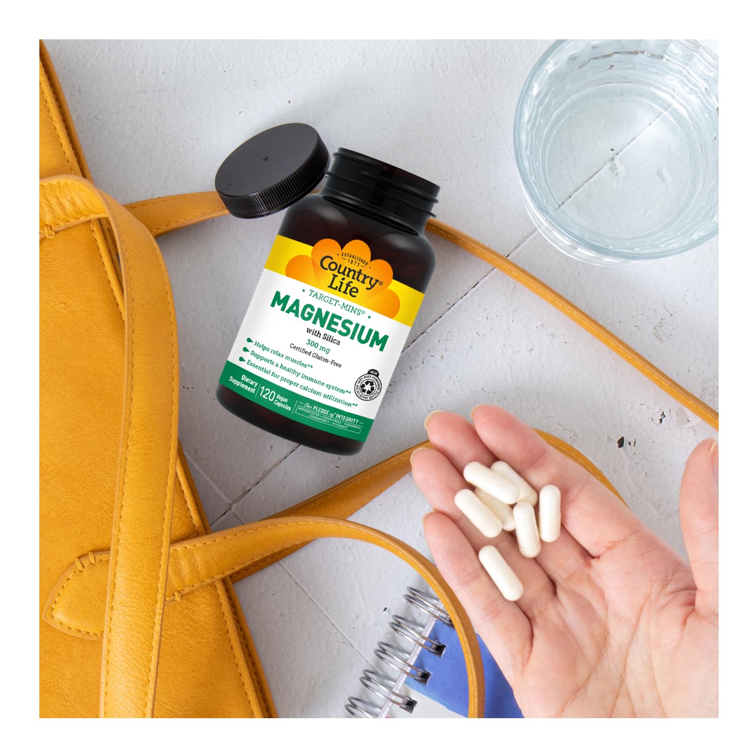 Target-Mins Magnesium with Silica 300 mg 120 Vegetarian Capsules - Maple Wellness Supplements