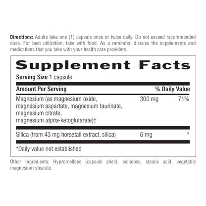Target-Mins Magnesium with Silica 300 mg 120 Vegetarian Capsules - Maple Wellness Supplements
