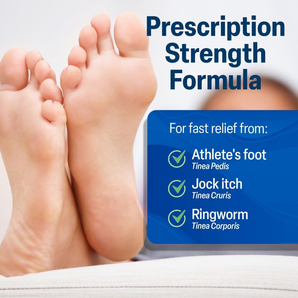 TARO Terbinafine Hydrochloride antifungal Cream 1% - Athletes Foot Cream Extra Strength - Maple Wellness Supplements