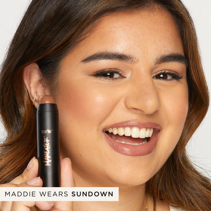 tarte maneater silk stick bronzer – Buildable Lightweight Cream Bronzer, Natural Matte Finish, Vegan & Cruelty-Free, full size, dusk - Maple Wellness Supplements