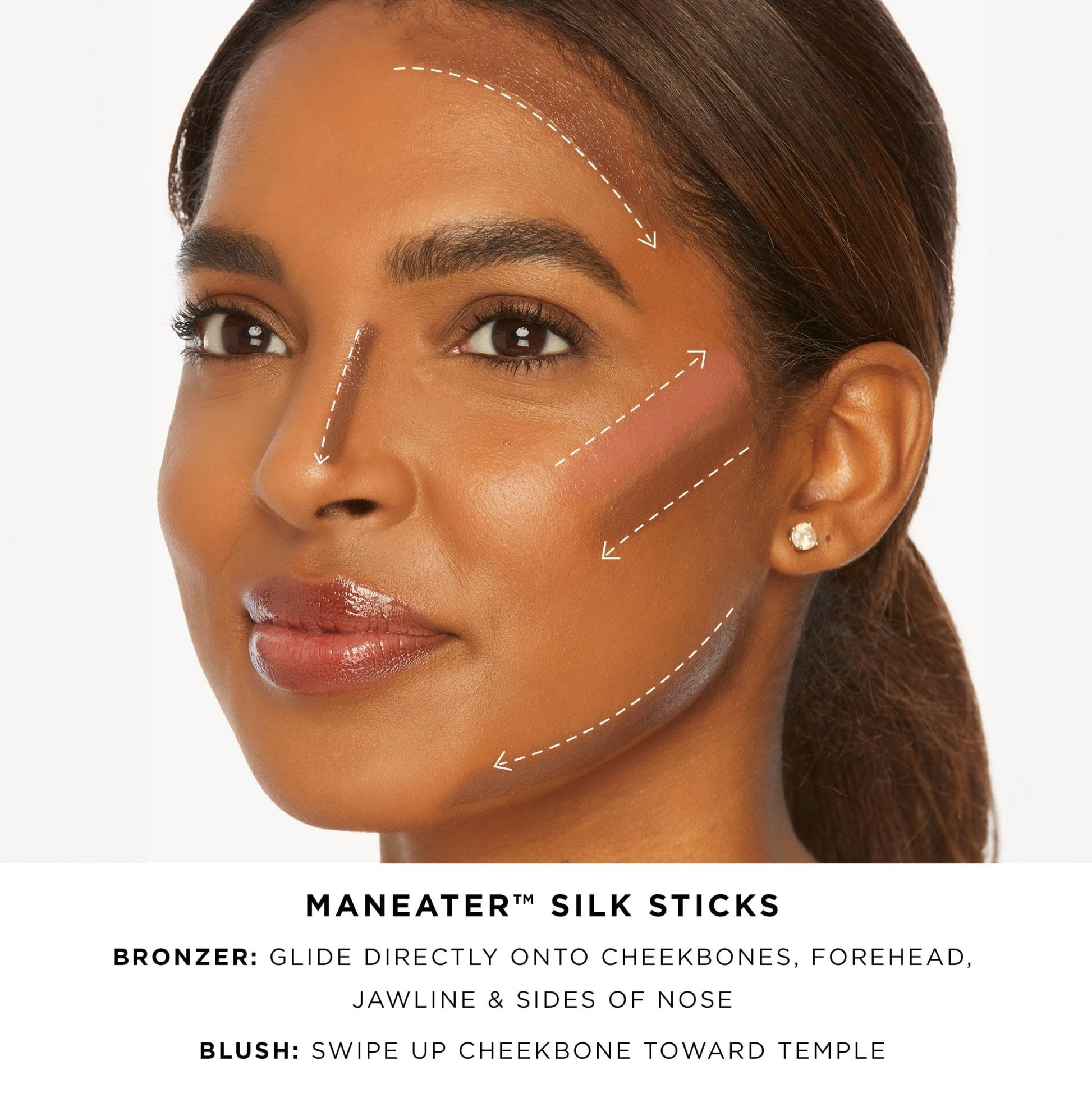 tarte maneater silk stick bronzer – Buildable Lightweight Cream Bronzer, Natural Matte Finish, Vegan & Cruelty-Free, full size, dusk - Maple Wellness Supplements