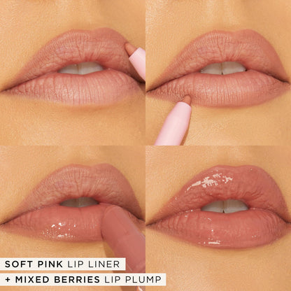 tarte maracuja juicy lip liner – Creamy, Matte, Lip Liner with Hyaluronic Acid with Vitamin E, Vegan & Cruelty-Free, full size, soft pink - Maple Wellness Supplements