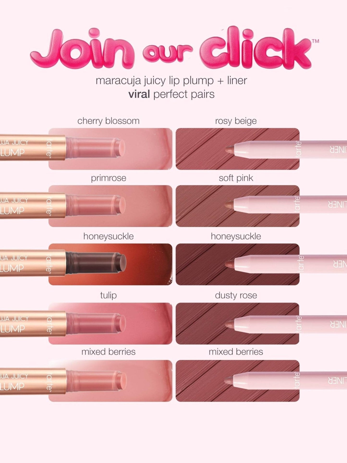 tarte maracuja juicy lip liner – Creamy, Matte, Lip Liner with Hyaluronic Acid with Vitamin E, Vegan & Cruelty-Free, full size, soft pink - Maple Wellness Supplements
