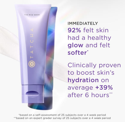 TATCHA The Rice Wash | Soft Cream Facial Cleanser Washes Away Buildup Without Stripping Skin For A Soft, Luminous Complexion | 4 oz - Maple Wellness Supplements