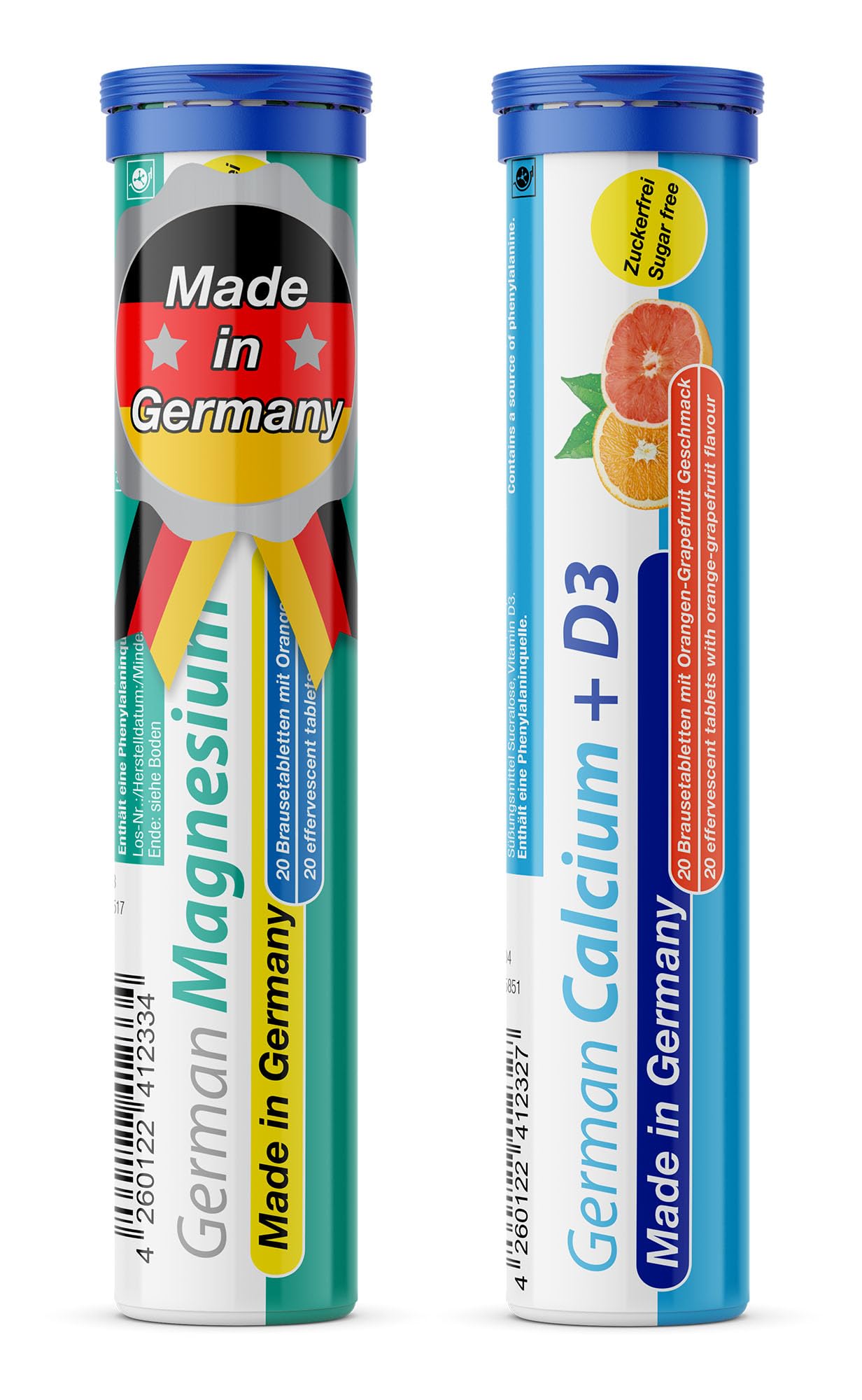 T&D German Elektrolyt Mix - 40 Fizzy Effervescent Tabelts - Orangeflavour - Sugarfree - Made in Germany - Maple Wellness Supplements