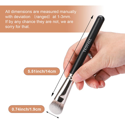 TEOYALL Angled Concealer Brush, Synthetic Contour Brush for Blending Setting Buffing with Liquid, Cream and Powder Cosmetic (Angled Brush) - Maple Wellness Supplements