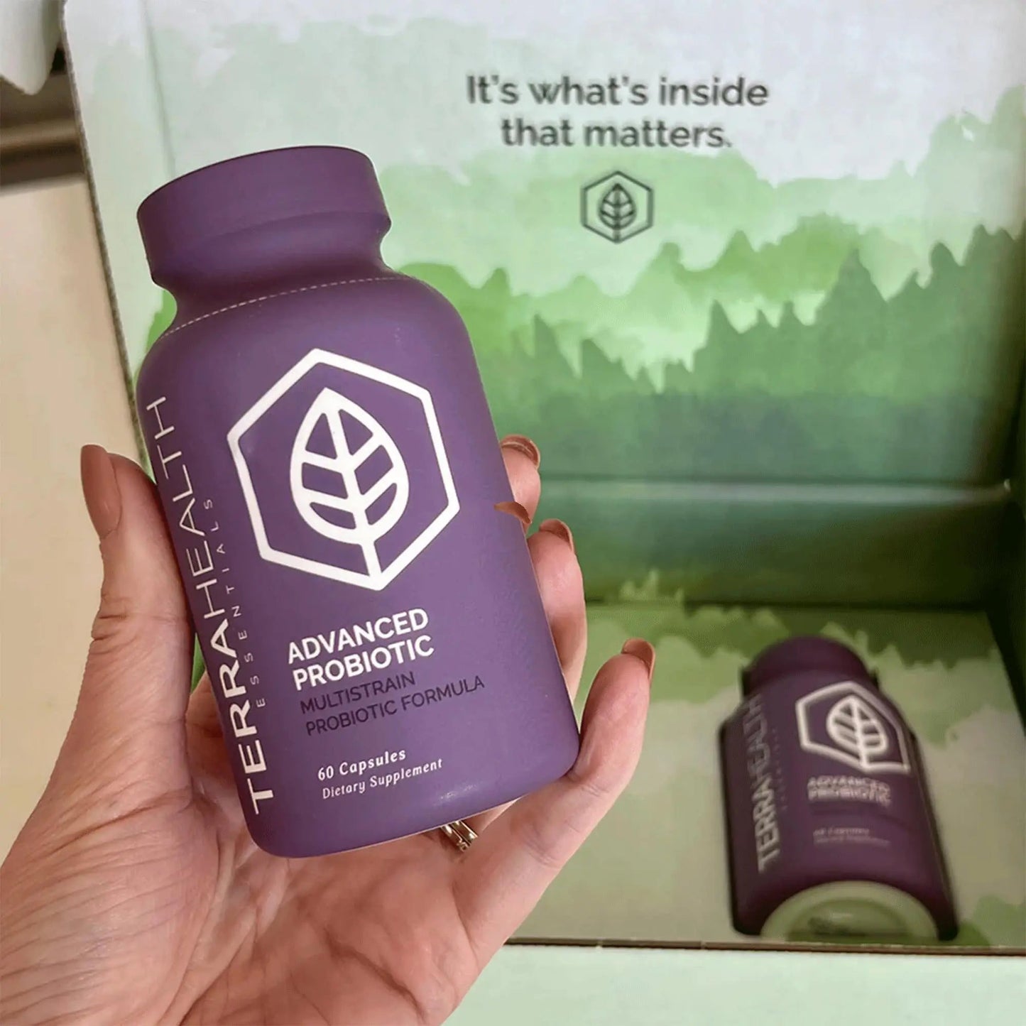 Terra Health Essentials Advanced Probiotics | 50 Billion CFU | Reduce Bloating & Gas, Immune Support | 30-Day Supply (60 Capsules) - Maple Wellness Supplements