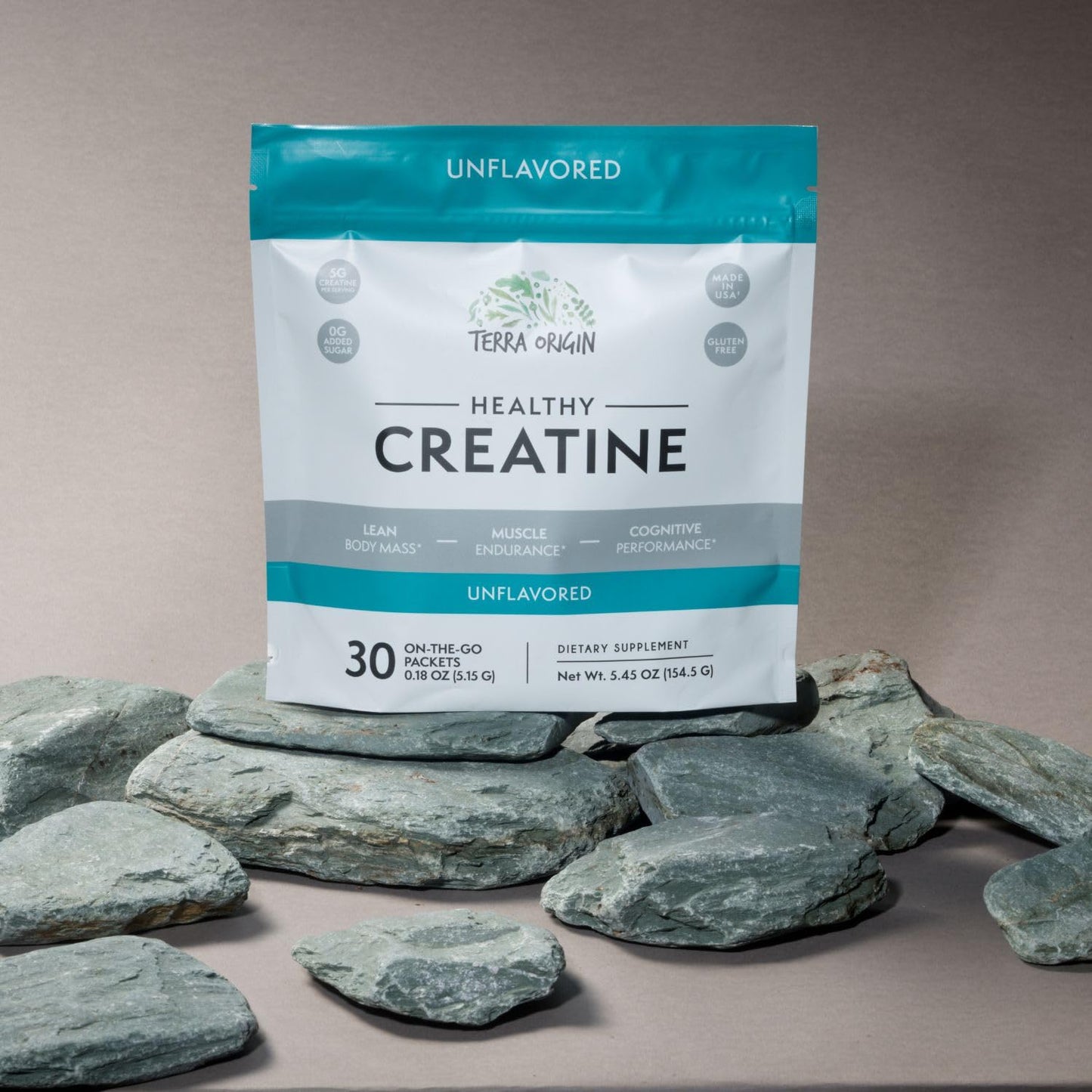TERRA ORIGIN Healthy Creatine Micronized Monohydrate Powder | 30 Stick Packs | Support for Muscle and Cognitive Performance* | Supplement for Women and Men - Maple Wellness Supplements