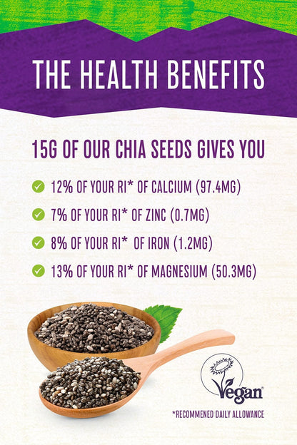 Terrafertil Nature’s Heart Chia Seeds, 1 kg - Maple Wellness Supplements