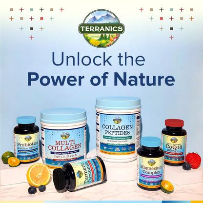 Terranics Multi Collagen Peptides Powder, Type I II III V X Hydrolyzed Collagen for Women+Men, Collagen Supplements, Fast Dissolve - Maple Wellness Supplements