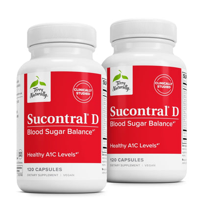 Terry Naturally Sucontral D - B-Complex & Folate Supplement - Carbohydrate Metabolism Support - Vitamin & Mineral Supplement with Zinc & Chromium - Maple Wellness Supplements