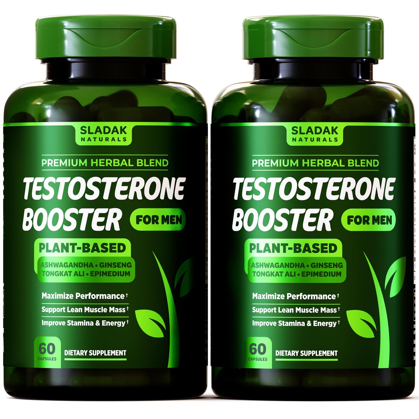 Testosterone Booster Supplement for Men - Male Enhancing Test Boost - Ashwagandha, L-Arginine, Tongkat Ali, Tribulus + More - Workout, Build Muscle, Strength, Energy & Performance - 2 Month Supply - Maple Wellness Supplements