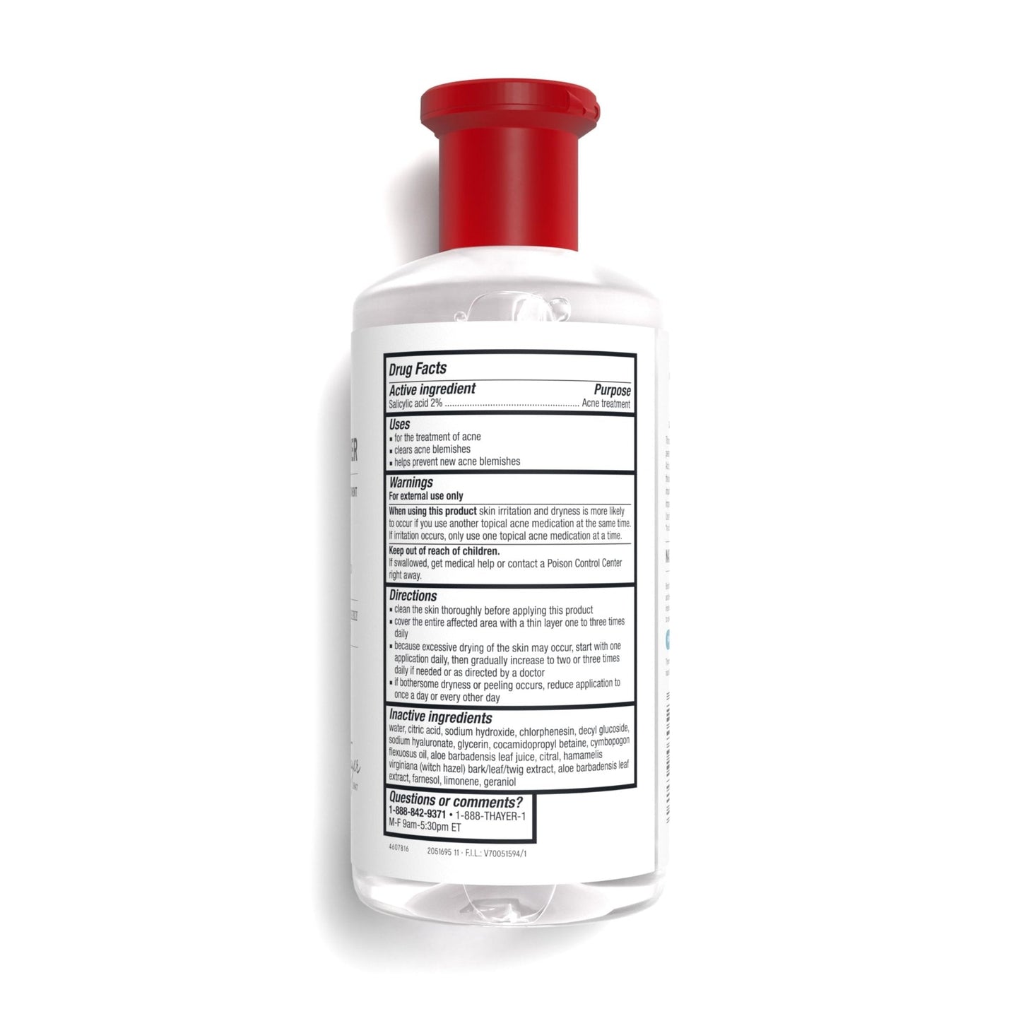 Thayers Blemish Clearing Salicylic Acid Toner, Acne Treatment Face Toner with 2% Salicylic Acid - Maple Wellness Supplements
