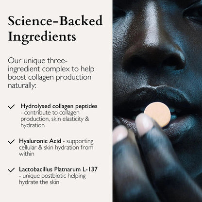 The Beauty Chef Plumpers™ Collagen Chewable Tablets with Hyaluronic Acid & Postbiotic, Supports Skin Elasticity & Collagen, Women's Multivitamin, Collagen Peptides, 75 Tablets (Orange & Turmeric) - Maple Wellness Supplements