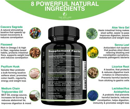 THE ENCLARE NUTRITION Colon Cleanser Detox. Premium 15 Day Fast-Acting Diet Pills - Maple Wellness Supplements