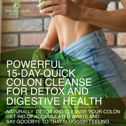 THE ENCLARE NUTRITION Colon Cleanser Detox. Premium 15 Day Fast-Acting Diet Pills - Maple Wellness Supplements