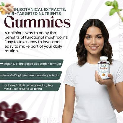 The EverÉ Natural Alchemy Evere RootRise Gummies - Shilajit + Ashwagandha Gummies - Maple Wellness Supplements