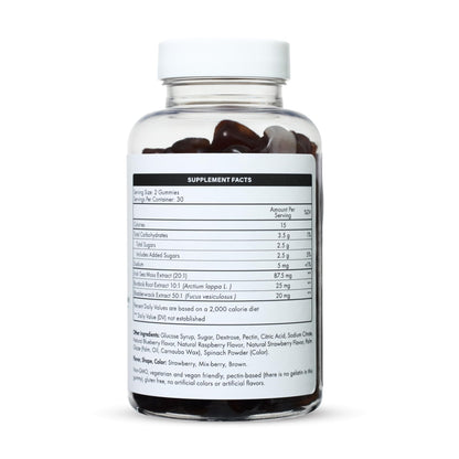 The EverÉ Natural Alchemy Sea Moss with Bladderwrack & Burdock Root – Vegan, Plant-Based Gummies with Minerals & Botanicals – Mixed-Berry Flavor, Non-GMO & Gluten-Free - Maple Wellness Supplements