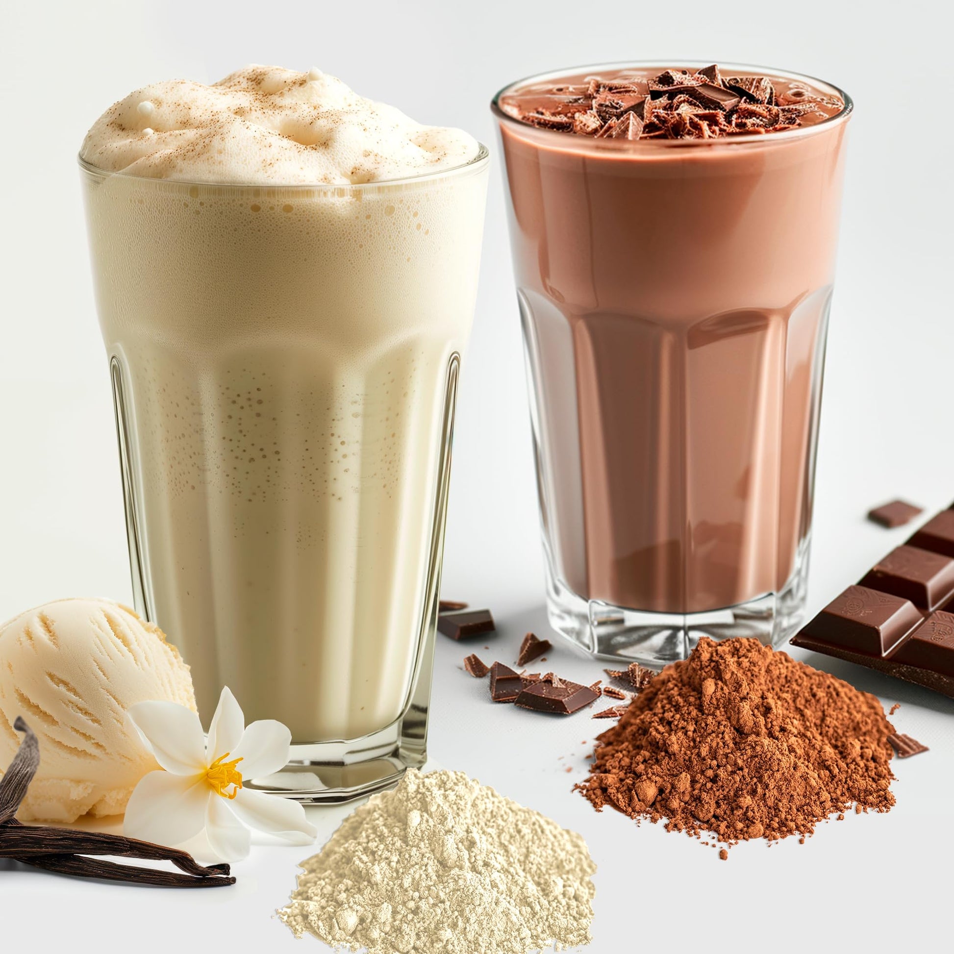 The Fittest Whole Feast Beef Protein Powder - Milk Chocolate - Grass Fed Nose to Tail Carnivore Blend Including Liver, Colostrum and Whole Bone - BCAAs - 14g Collagen, 21g Total Protein - Maple Wellness Supplements