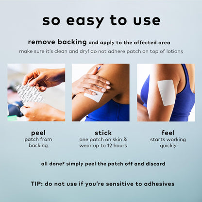 The Good Patch Muscle Pain Relief Patches, Natural Patch with Menthol, Lavender, Arnica and Aloe Vera, Sustained Release, Plant Powered Wearable Wellness, For Back, Neck, Arms, Legs (16 Total Patches) - Maple Wellness Supplements