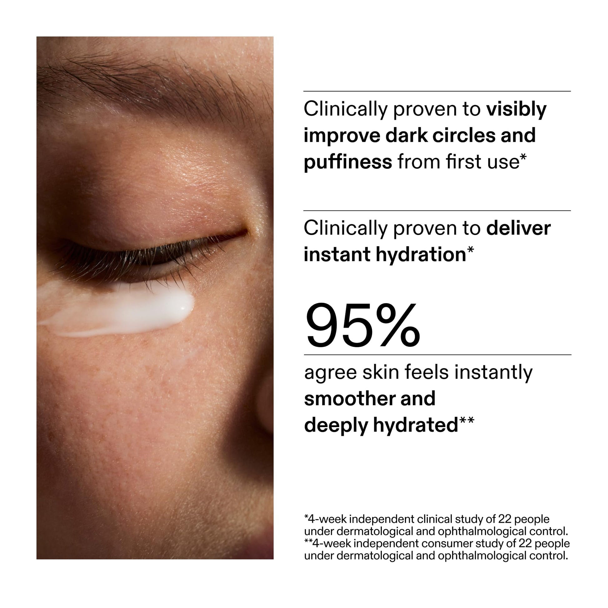 The INKEY List Caffeine Eye Cream, Reduce Eye Puffiness and Dark Circle, Blur Fine Lines, 0.5 fl oz - Maple Wellness Supplements