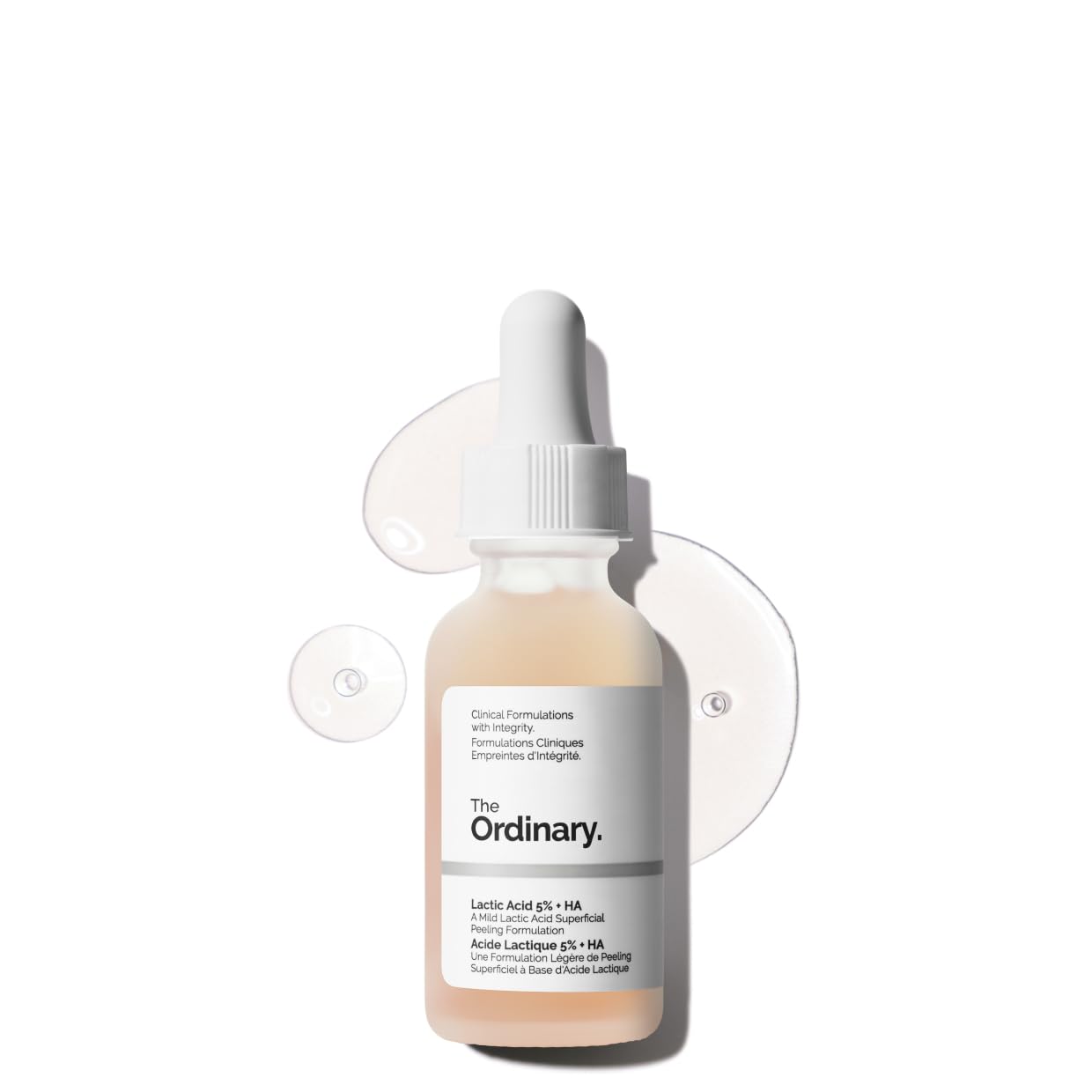 The Ordinary Lactic Acid 5% + Hyaluronic Acid 2%, Gentle Exfoliating Serum for Smoother Skin, 1 Fl Oz - Maple Wellness Supplements