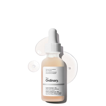 The Ordinary Lactic Acid 5% + Hyaluronic Acid 2%, Gentle Exfoliating Serum for Smoother Skin, 1 Fl Oz - Maple Wellness Supplements