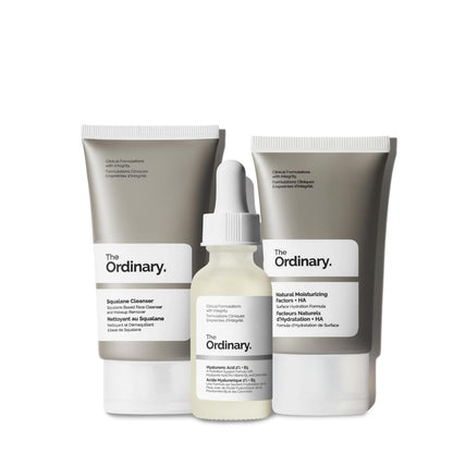 The Ordinary The Daily Set, Daily Skincare Routine with Squalane Cleanser, Hyaluronic Acid 2% + B5, and Natural Moisturizing Factors + HA | Skin Care Set - Maple Wellness Supplements