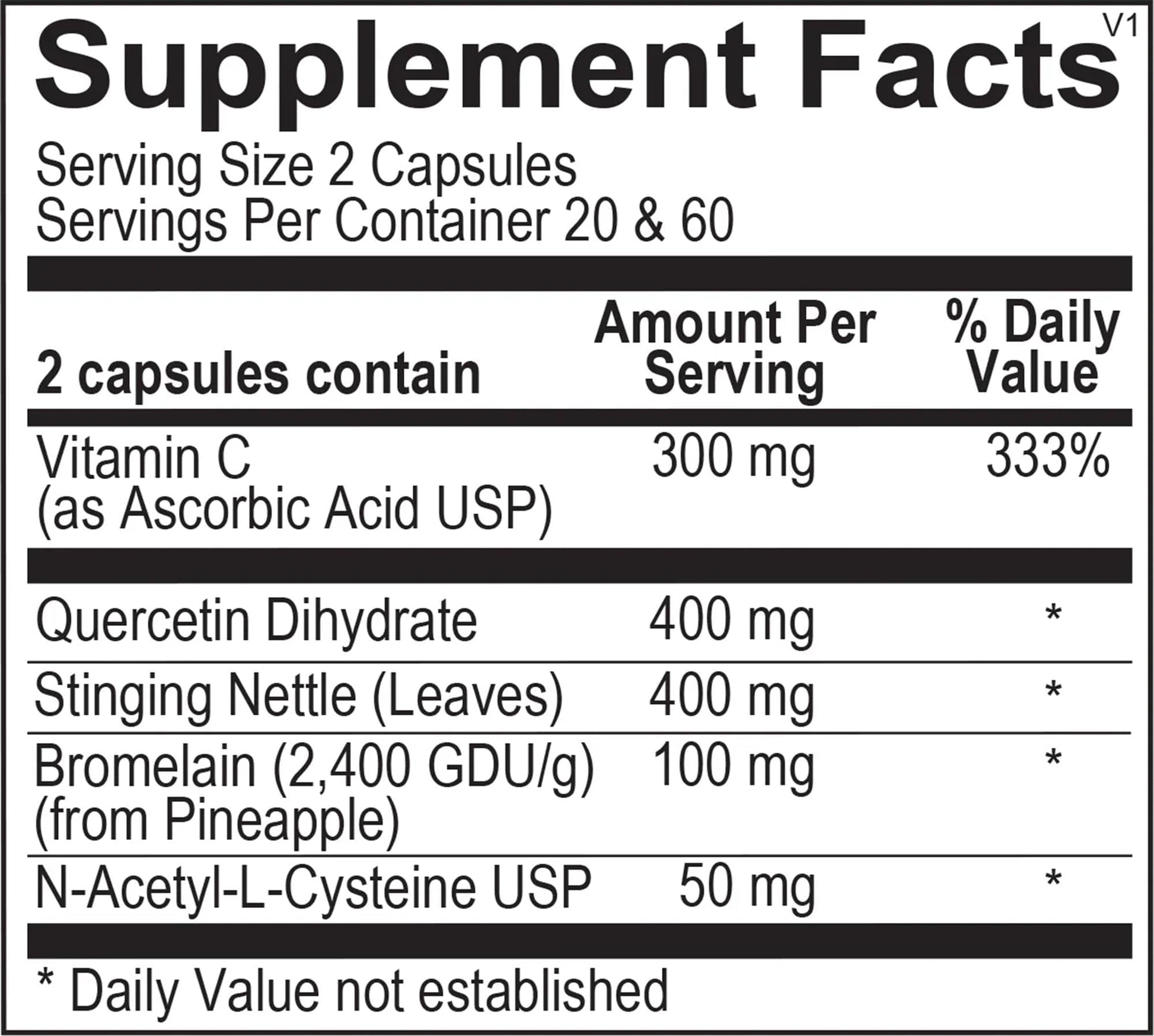 The Source Matters Alleviator Clear-ME SR Seasonal Allergy Relief and Immune Support | Quercetin, Bromelain, Stinging Nettles, NAC, and Vitamin C (40 Capsules) - Maple Wellness Supplements