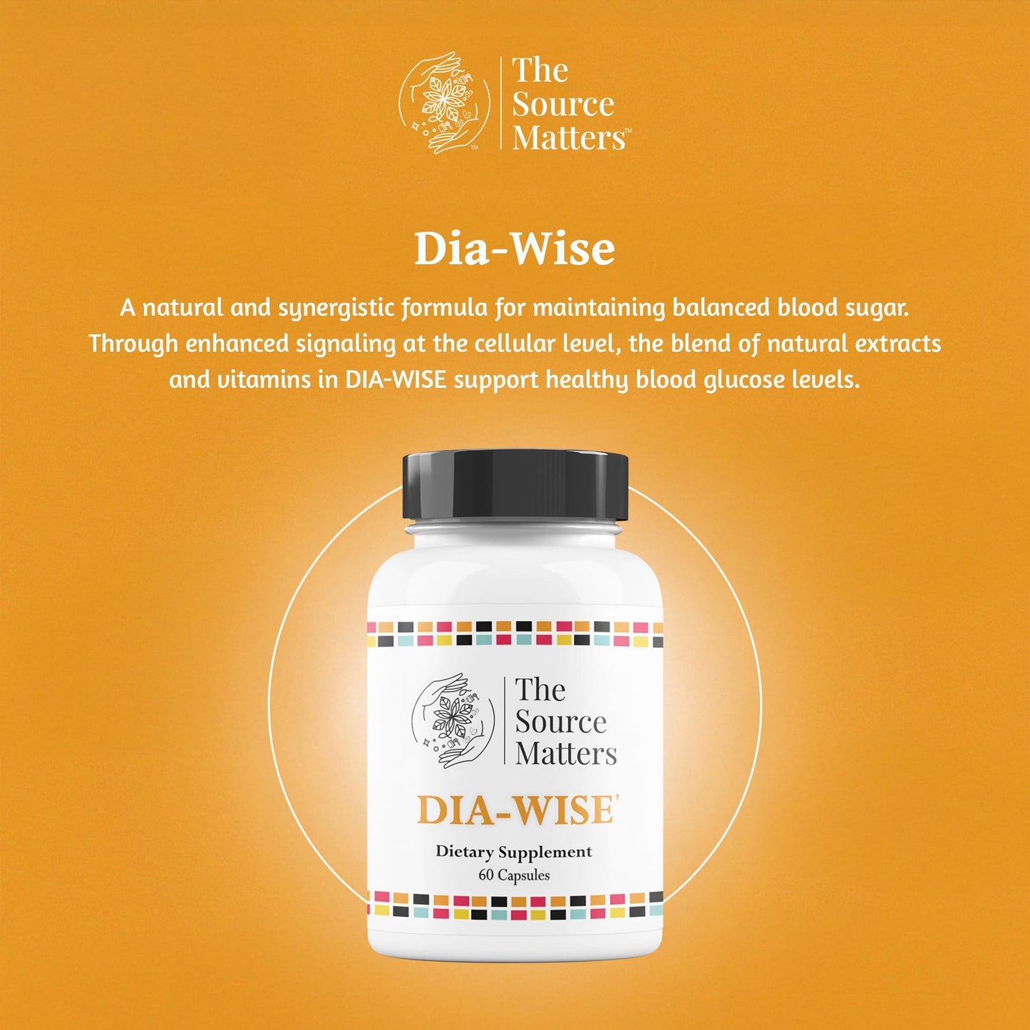 The Source Matters Dia-Wise Metabolic Health Supplement | Alpha Lipoic Acid, Cinnulin Capsules, Biotin, Chromium, Vanadyl Sulfate, Vitamin B for AMPK Activation (60 Count) - Maple Wellness Supplements