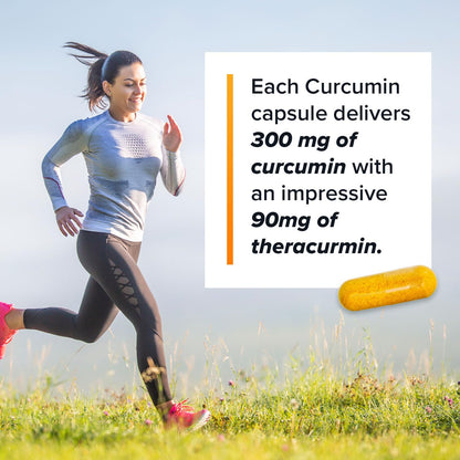 Theracurmin Turmeric Curcumin Supplement, 120 Count, High Absorption Turmeric & Curcumin - Joint Supplement for Men and Women - 42.6X More Bioavailablity - Maple Wellness Supplements