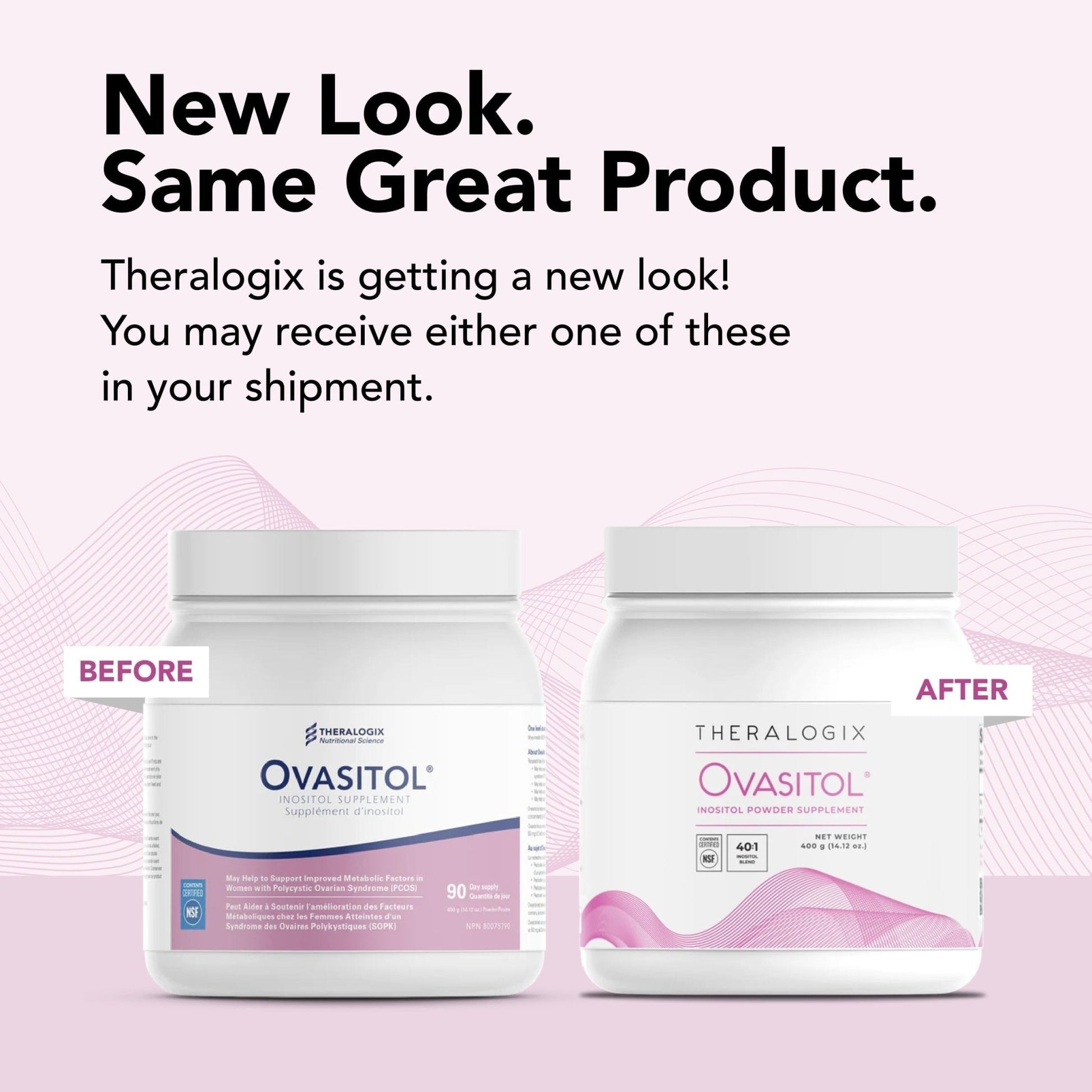 Theralogix Ovasitol Inositol Powder - 180 Servings - Myo-Inositol & D-Chiro Inositol - Maple Wellness Supplements